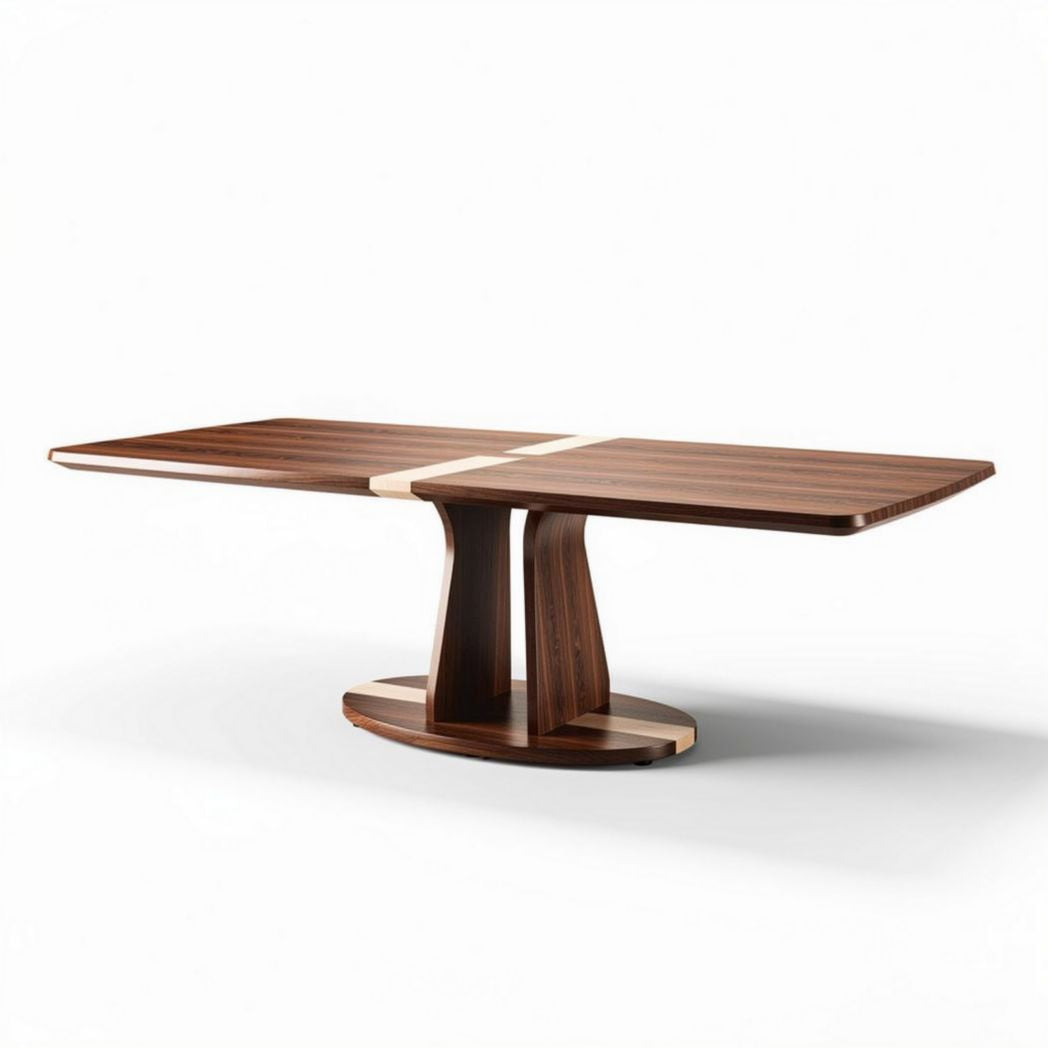 Table extensible en bois de noyer dimensions 200 x 100 x 75 cm