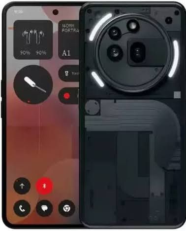 2025 Premium Nothing Phone 3a Pro 128 Go 8 Go de RAM, 256 Go de 8 Go de RAM, 256 Go de 12 Go de RAM(Noir)