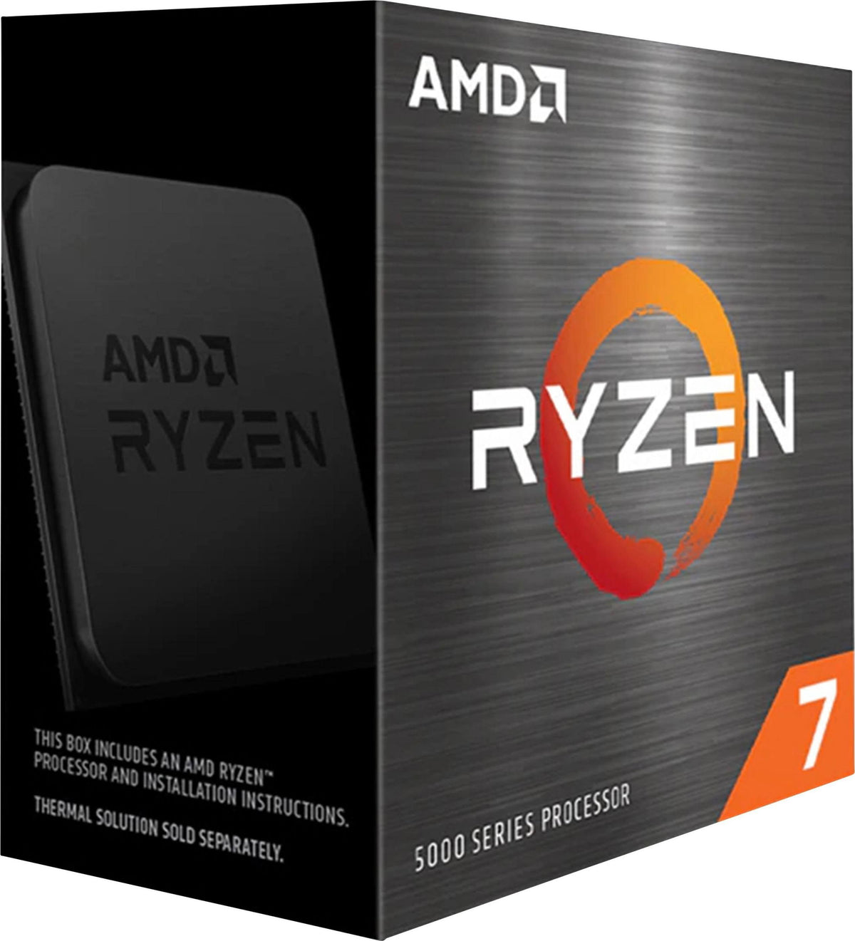 AMD Ryzen 7 5800X Processeur(Noir/Orange)