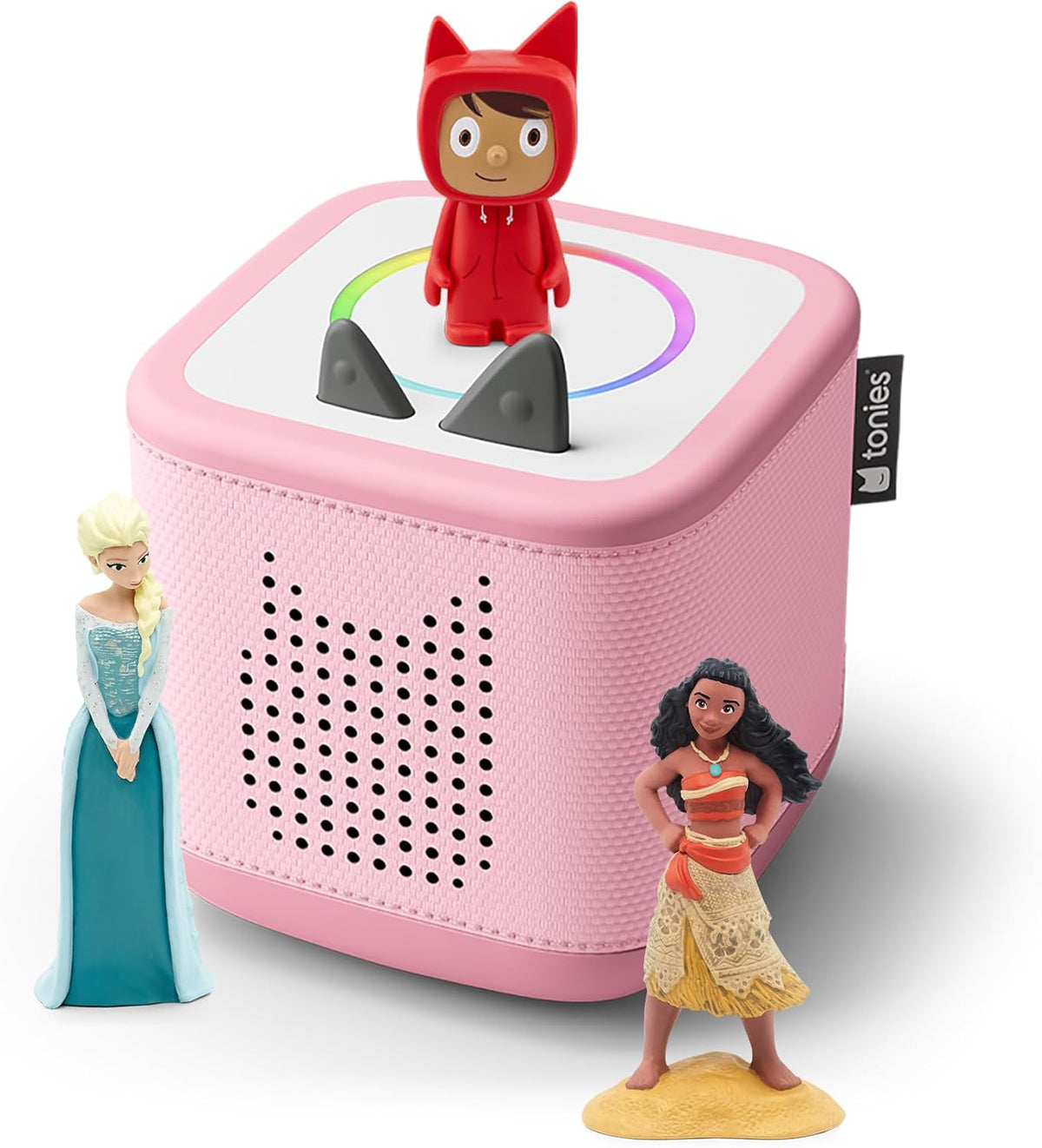 tonies Toniebox 2 Pack Boite ¨¤ Histoire pour Enfant 1 ¨¤ 9 Ans, Robuste Facile ¨¤ Utiliser, avec Vaiana, Elsa, Rose(Rose)