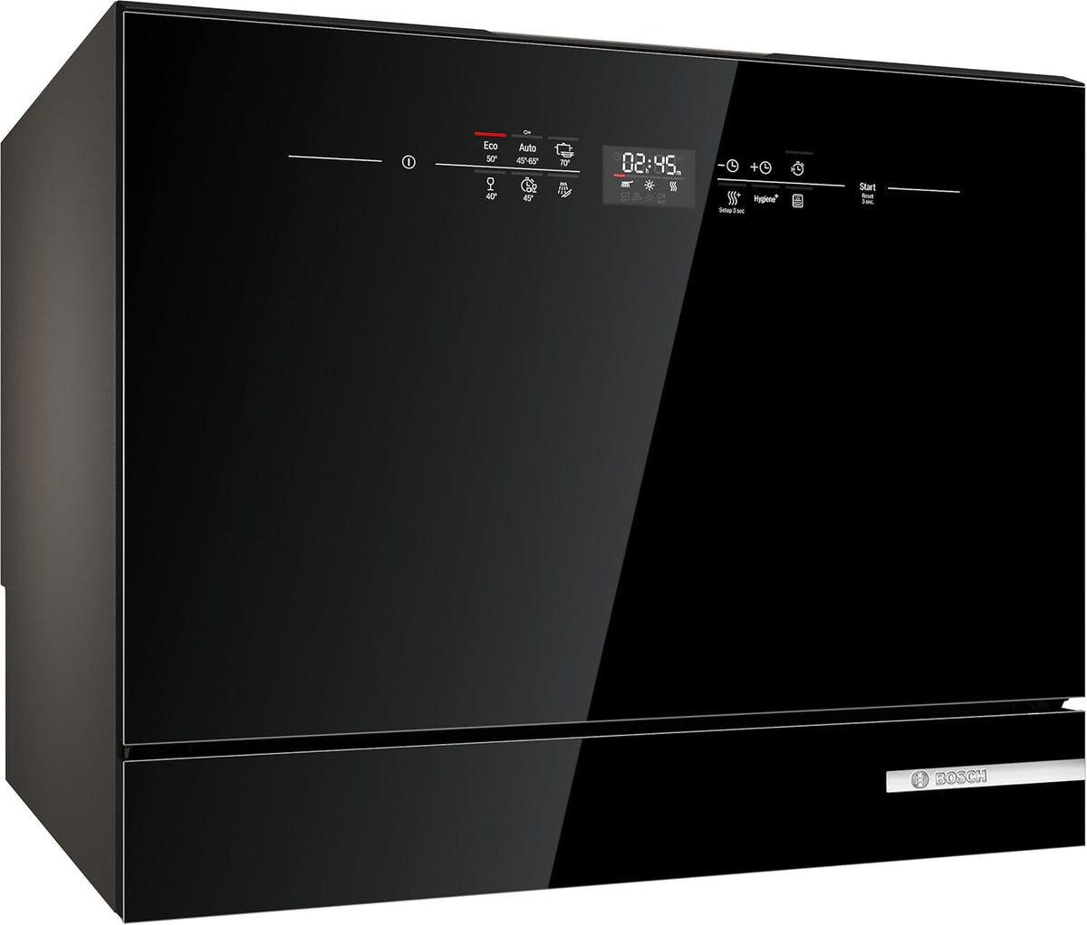 Bosch SKS6ITB00E, S¨¦rie 6, Lave-vaisselle compact 55cm, Pose-libre, Noir