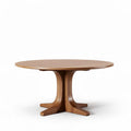 Table ronde en bois clair dimensions 120 x 120 x 75 cm design moderne