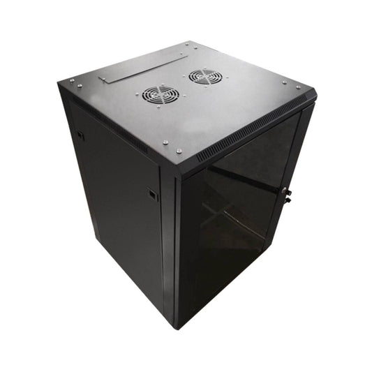 Armoire de rangement Rack U16 pour Batteries Pylontech avec 2 ventilateur(Noir)