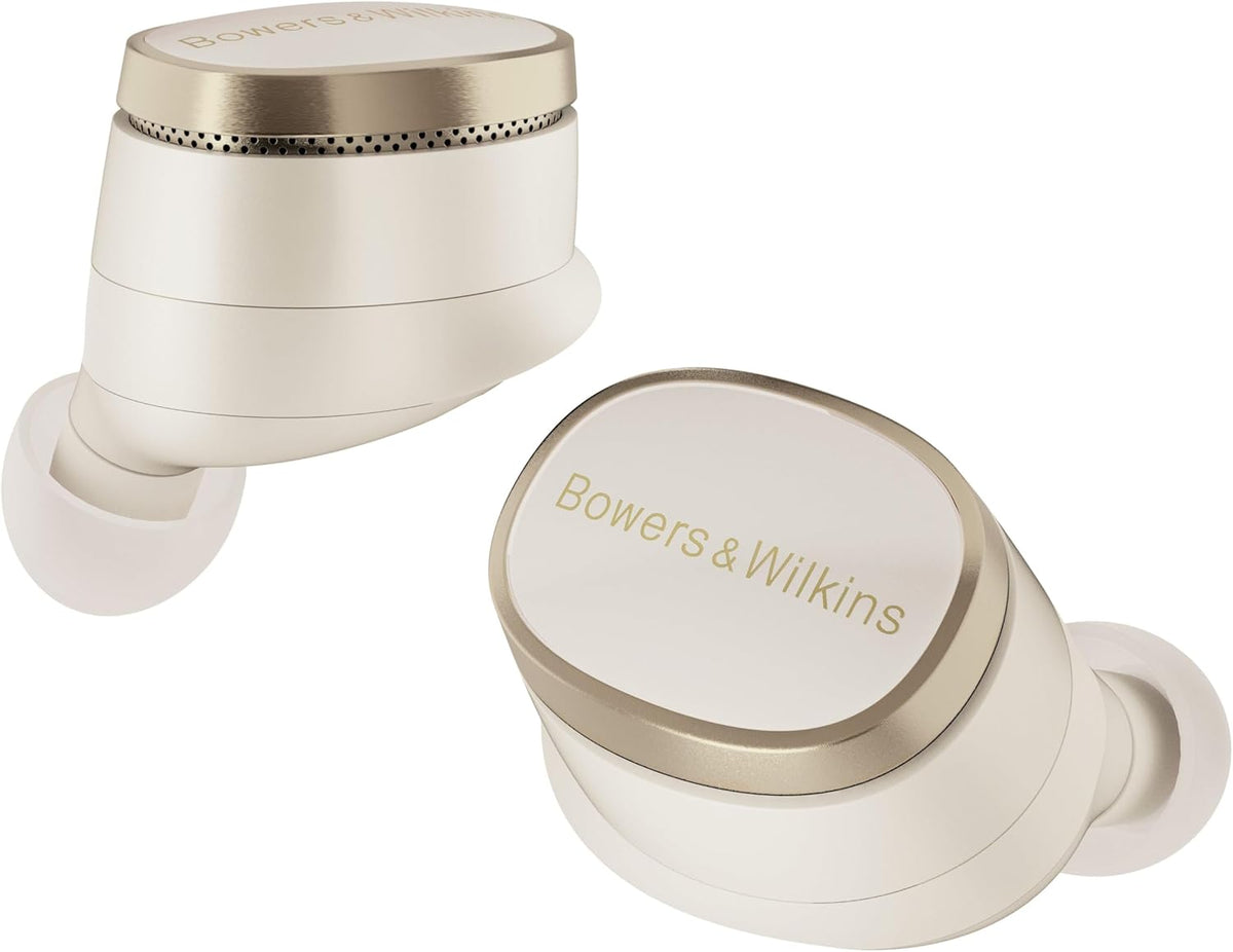 Bowers  Wilkins Pi8 ¨¦couteurs sans Fil True Wireless, R¨¦duction de Bruit, Bluetooth, aptX, Microphones Int¨¦gr¨¦s(Beige)