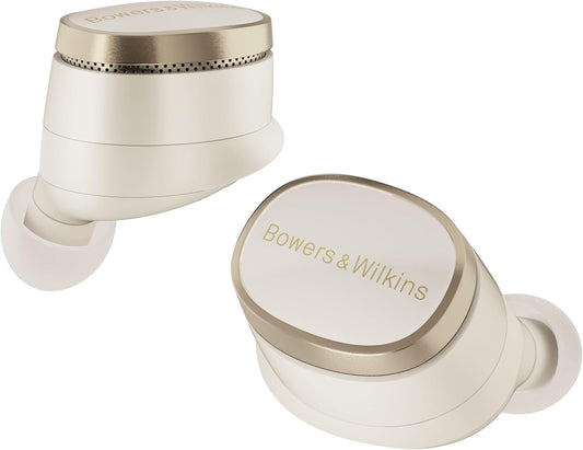 Bowers  Wilkins Pi8 ¨¦couteurs sans Fil True Wireless, R¨¦duction de Bruit, Bluetooth, aptX, Microphones Int¨¦gr¨¦s(Beige)