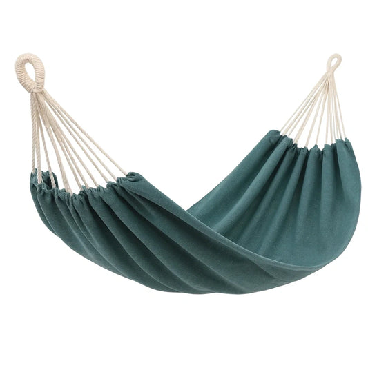 Hamac en coton vert 200x150 cm pour adultes(Vert)