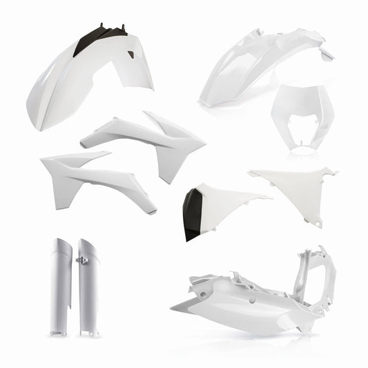Kit Plastiques Complet Acerbis(Blanc/Noir)
