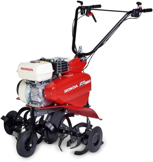 Honda FG 320 motobineuse pour usage domestique, d¨¦marrage ¨¤ rappel, largeur de travail 800 mm, 2 vitesses(Rouge/Noir/Ivoire)