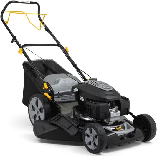 Alpina Tondeuse Thermique AL5 51 SHQ, Largeur de Coupe 51 cm, Moteur 166 CC (3300 W) ¨¤ Traction arri¨¨re, Jusqu'¨¤ 1800 m2, Sac de r¨¦colte 60L, Hauteur de Coupe r¨¦glable en 6 Positions