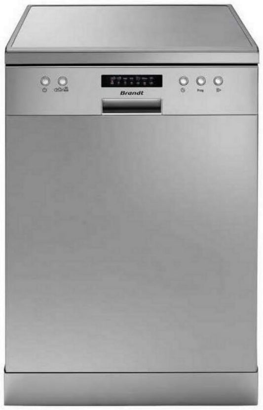 Lave-vaisselle pose libre BRANDT LVC328S - 12 couverts - L60 cm - 48 dB - Argent