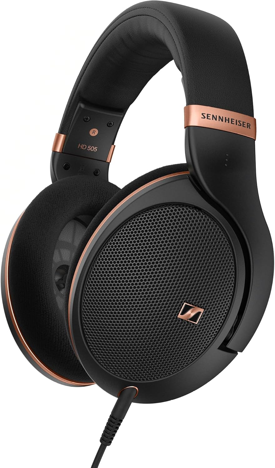 Sennheiser HD 505 - Casque Gaming Filaire Over Ear avec Son Transparent et Basses Contr?l¨¦es, Confort Am¨¦lior¨¦, Studio pour Musique, Travail, Casque PS4, Audiophiles, ¨¦tudiants, Voyage, ¨¦dition Cuivre(Black/Copper)