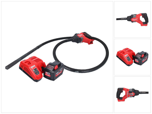 Vibrateur ¨¤ b¨¦ton sur batterie Milwaukee M18 FCVN24-121 18 V 2,4 m sans balais + 1x batterie 12,0 Ah + chargeur(d¨¦faut)