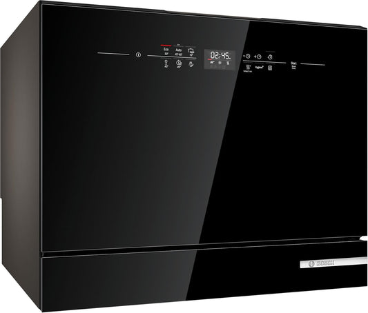 Bosch SKS6ITB00E, S¨¦rie 6, Lave-vaisselle compact 55cm, Pose-libre, Noir